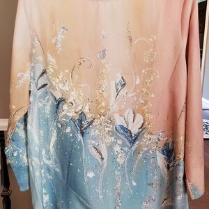 Elegant Floral Pastel Blouse